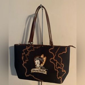Betty Boop Street Angel Rhinestone Tote 14”x9”
